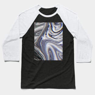 Marble Glitch Pattern II Baseball T-Shirt